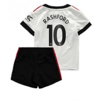 Dres Manchester United Marcus Rashford #10 Gostujuci za djecu 2022-23 Kratak Rukav (+ kratke hlače)